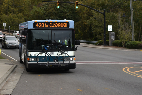 Image of GoTriangle's 420 Route operated by Chapel Hill Transit