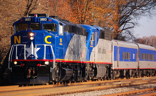 NCDOT-Amtrak train