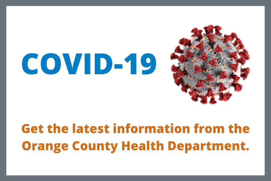 COVID-19 information from the Orange County Health Department